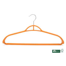 Практичная оранжевая вешалка для одежды с широкими плечами